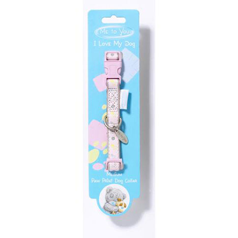 Me to You Bear Paw Prints Collar Medium Pink £2.99